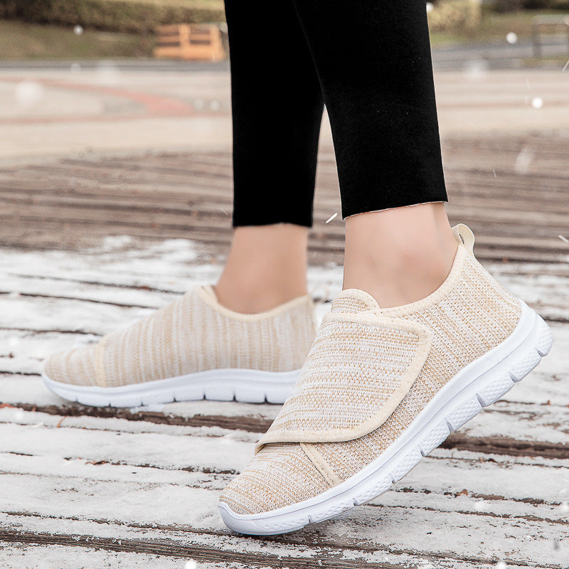 Women's Everyday Sneakers with Elastic Entry and Non-Slip Sole