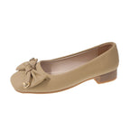Women's Ballet Flats with Elegant Bow Detail and Soft Footbed