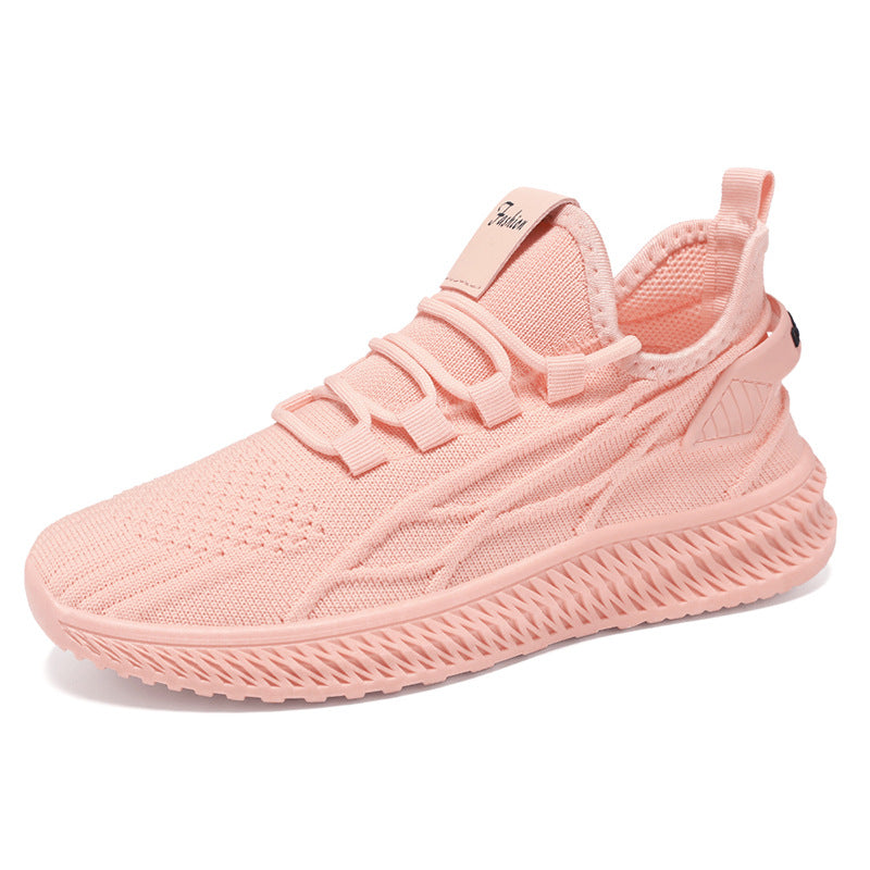 Women's Breathable Sport Sneakers with Elastic Upper and Cushioning Sole