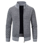 Women's Elegant Cardigan with Stand-Up Collar