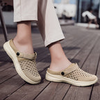 Women's Breathable Casual Clogs with Practical Heel Strap