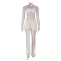 Women's Elegant Long-Sleeve Lace Overall