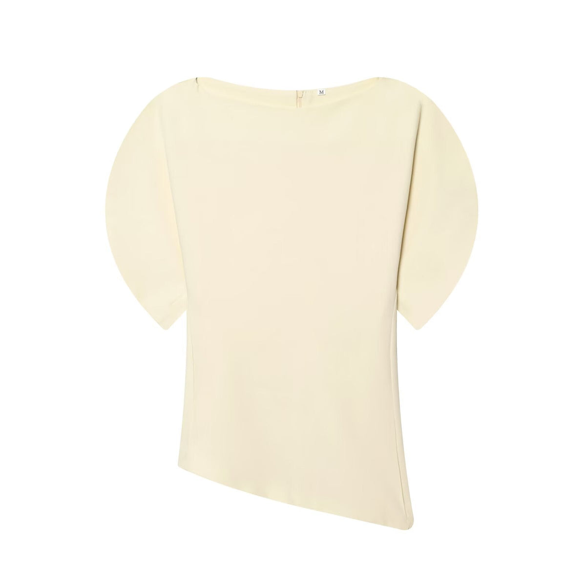 Women's Asymmetrical Top with Ruffle Sleeves