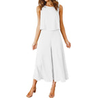 Women's Airy Jumpsuit with Relaxed Fit and Practical Pockets