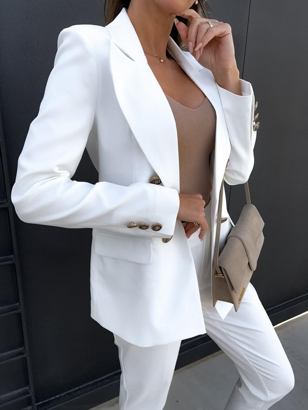 Women's Tailored Double-Breasted Blazer