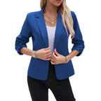 Elegant Blazer with Casual Sleeves and Modern Cut