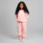 Casual Sweat Set with Voluminous Top and Comfortable Joggers