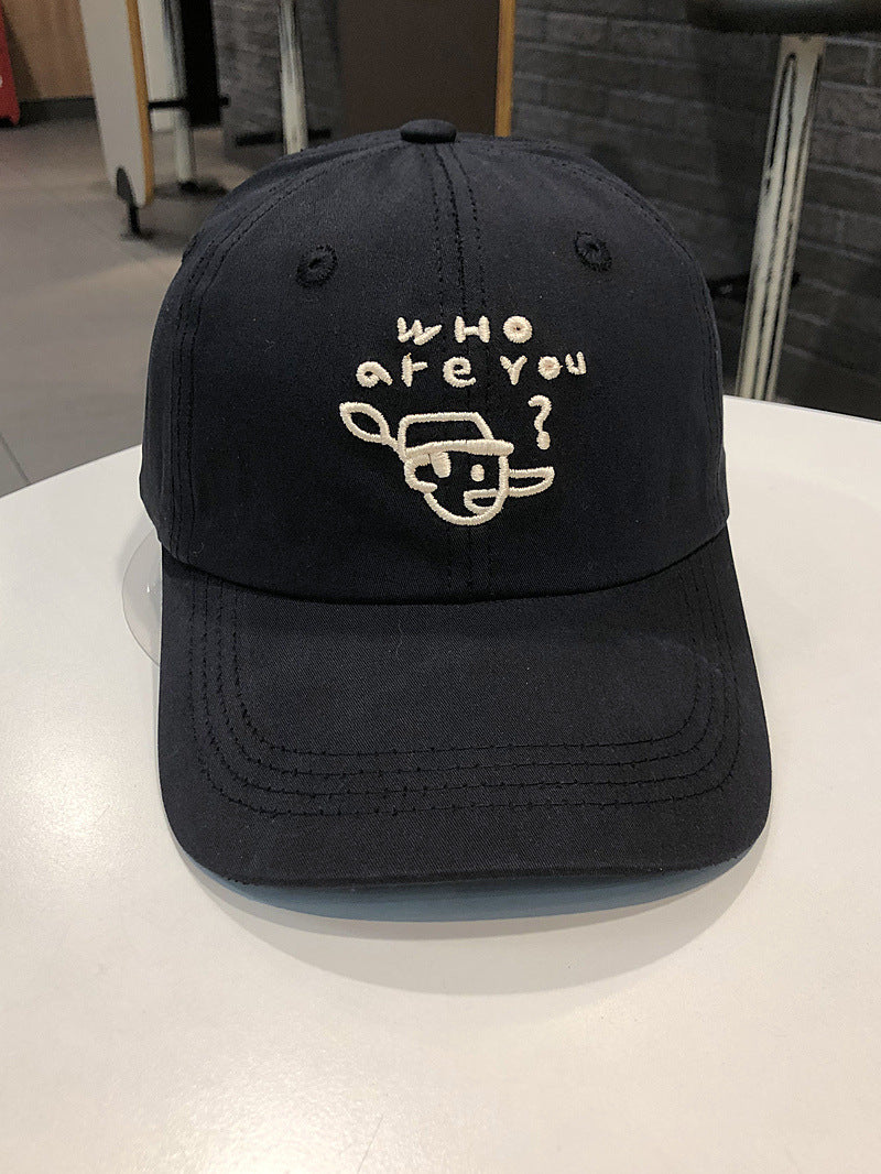 Men's Embroidered Character Casual Cap
