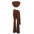 Elegant Ensemble with Flowing Top and Wide-Leg Pants