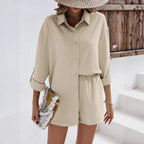 Women's Casual Short-Sleeve Jumpsuit