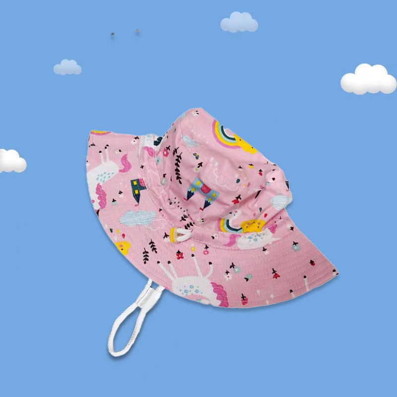 Kids Sun Hat with Fun Motifs
