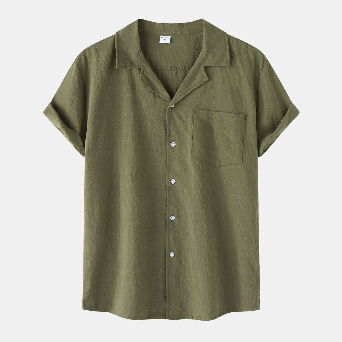 Women's Short-Sleeve Shirt with Practical Chest Pocket and Casual Cut