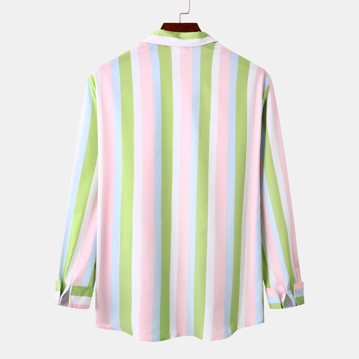 Long-Sleeve Blouse with Fresh Stripe Look