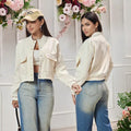 Women's Elegant Cropped Jacket