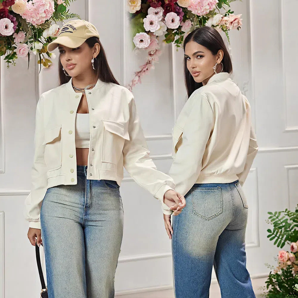 Women's Elegant Cropped Jacket