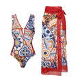 Women's Swimsuit with Elegant Wrap Bottom