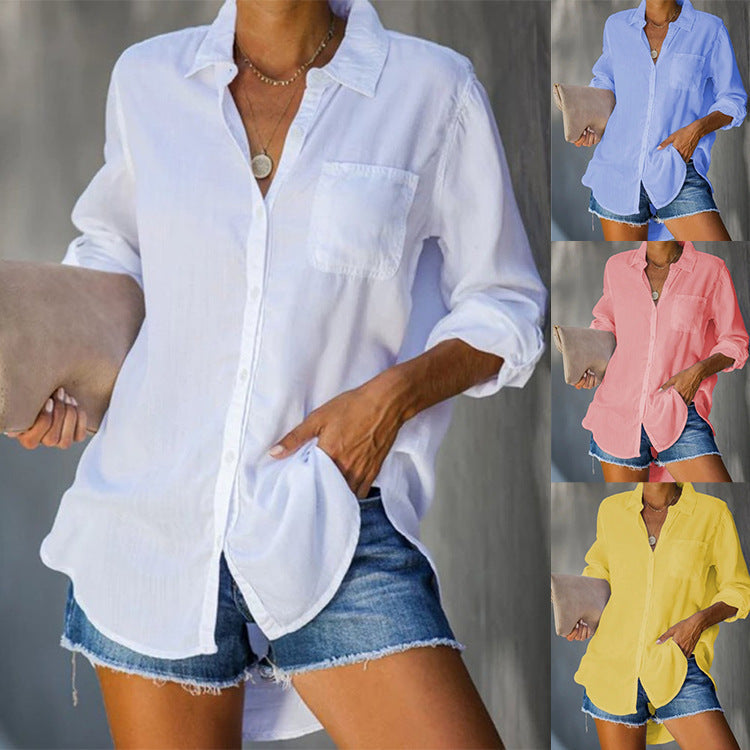 Women's Casual Lightweight Fabric Blouse