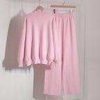 Women's Comfortable Wide-Cut Knit Ensemble