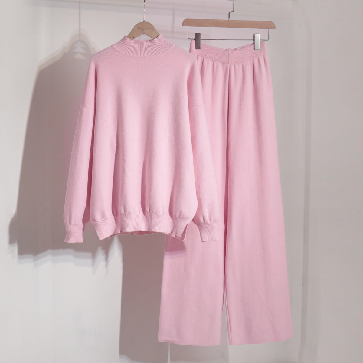 Women's Comfortable Wide-Cut Knit Ensemble
