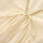 Women's Lightweight Blouse with Flowing Cut and Elegant Tie Details