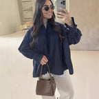 Elegant Women's Blouse with Ruffle Details