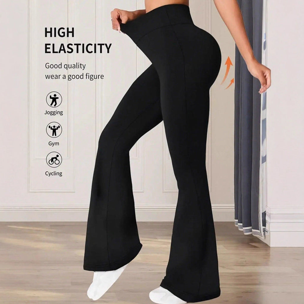 Women's Elegant High-Waist Bootcut Trousers