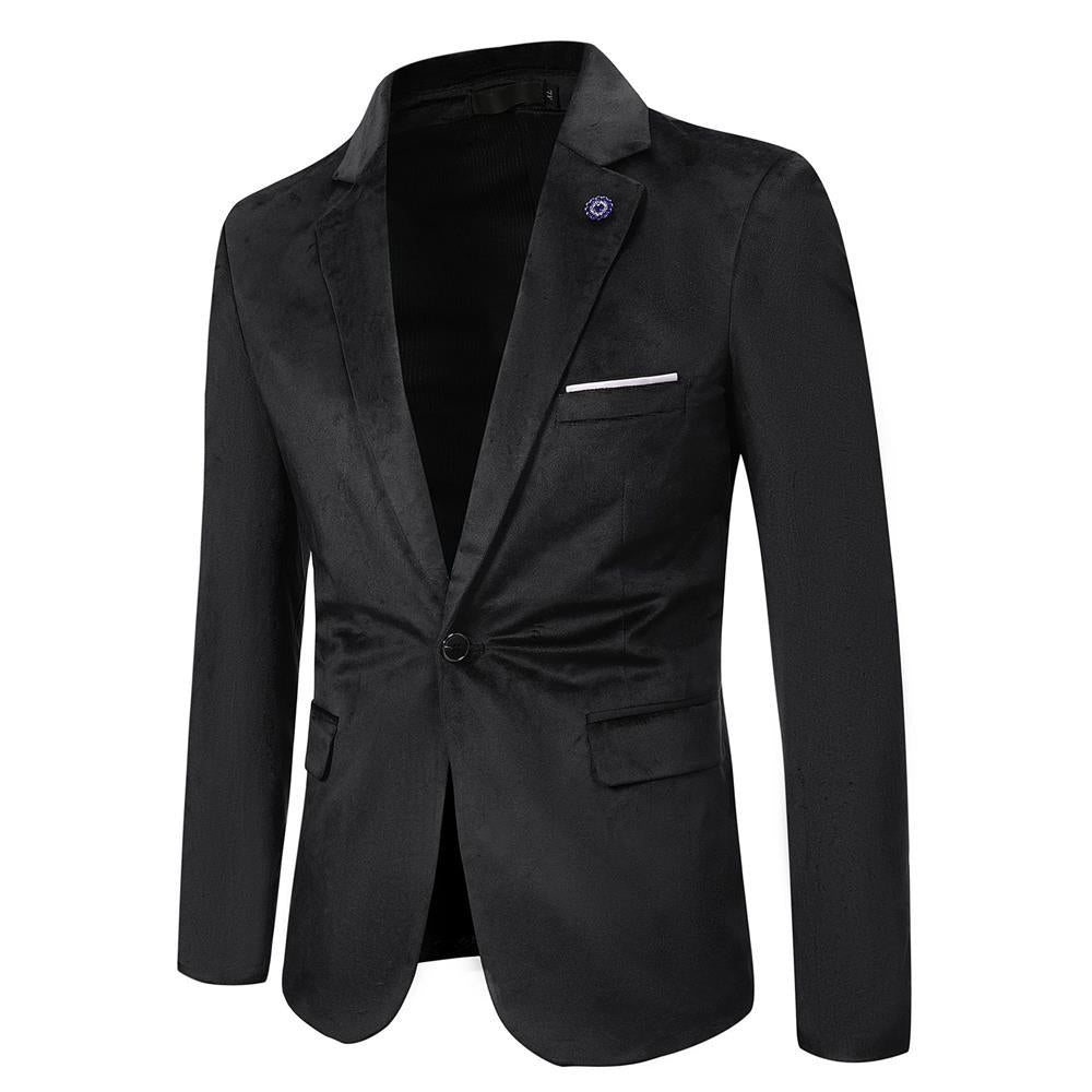 Women's Elegant Slim Fit Velvet Blazer