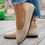 Women's Breathable Knit Ballet Flats