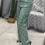 Women's Wide-Leg Cargo Pants with Practical Pockets