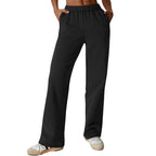 Women's Casual Trousers with Comfortable Fit and Side Pockets