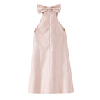 Women's Asymmetrical Evening Dress with Elegant Back Detail