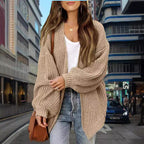 Women's Wide-Cut Chunky Knit Cardigan