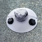 Air-Cooled Sun Hat with Removable USB Fans and Neck Protection