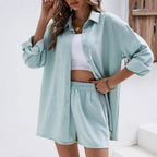 Women's Casual Short-Sleeve Jumpsuit