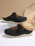 Women's Breathable Clogs with Floral Decor