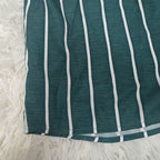 Casual Women's Shirt Blouse with Vertical Stripes and Chest Pocket