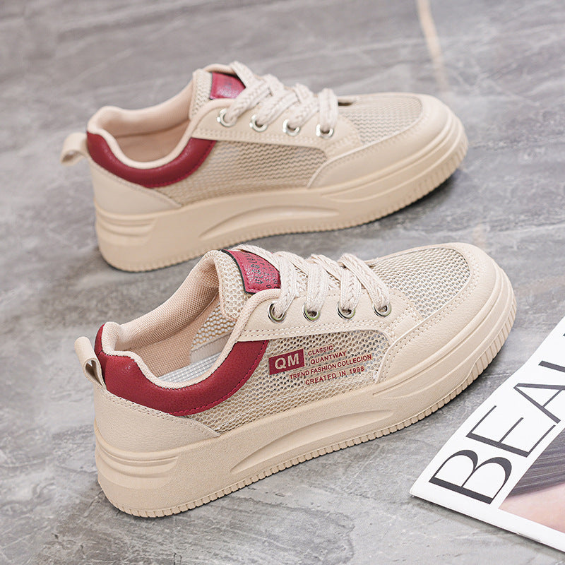 Women's Breathable Casual Sneakers with Mesh Details