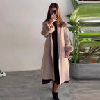 Elegant Warm Coat with Faux Fur Details