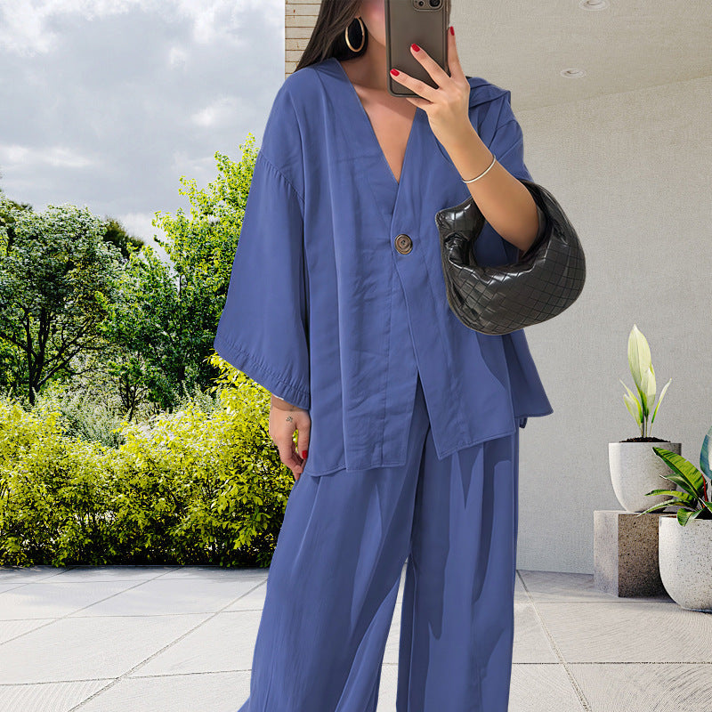 Elegant Kimono Jacket with Wide Sleeves and Loose Fit