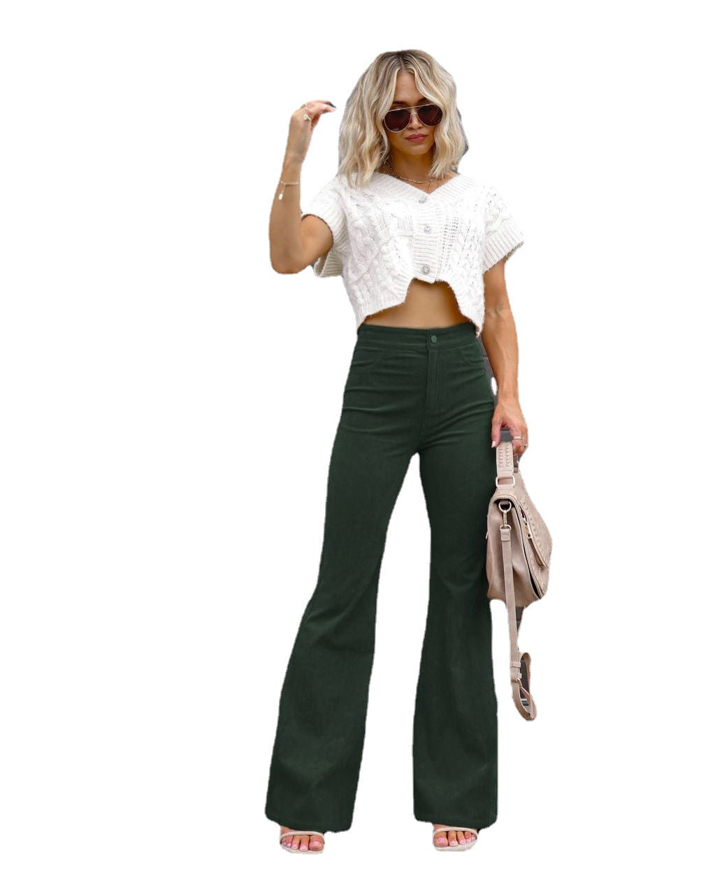 Women's High-Waisted Flared Jeans