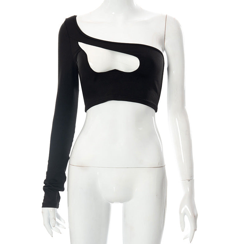 Women's Asymmetrical Cut-Out Shirt