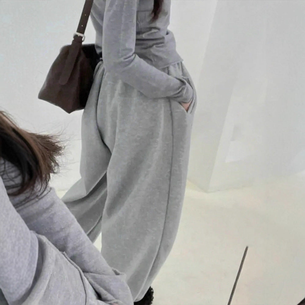 Women's Comfortable Sweatpants with Elastic Waist and Casual Fit
