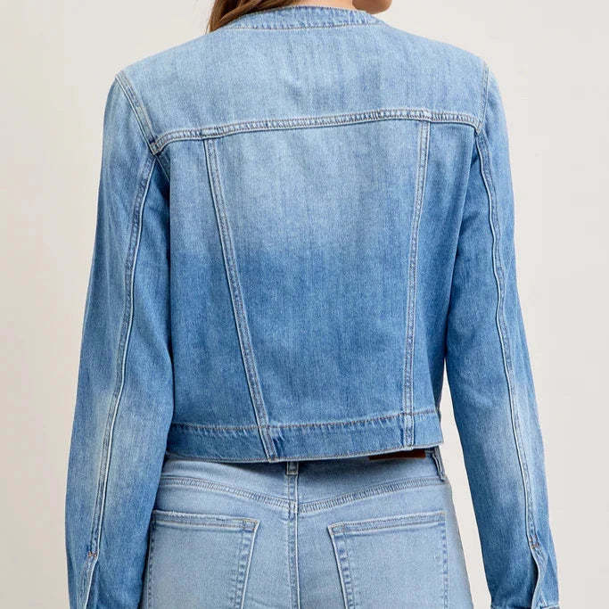 Women's Denim Jacket with Relaxed Fit