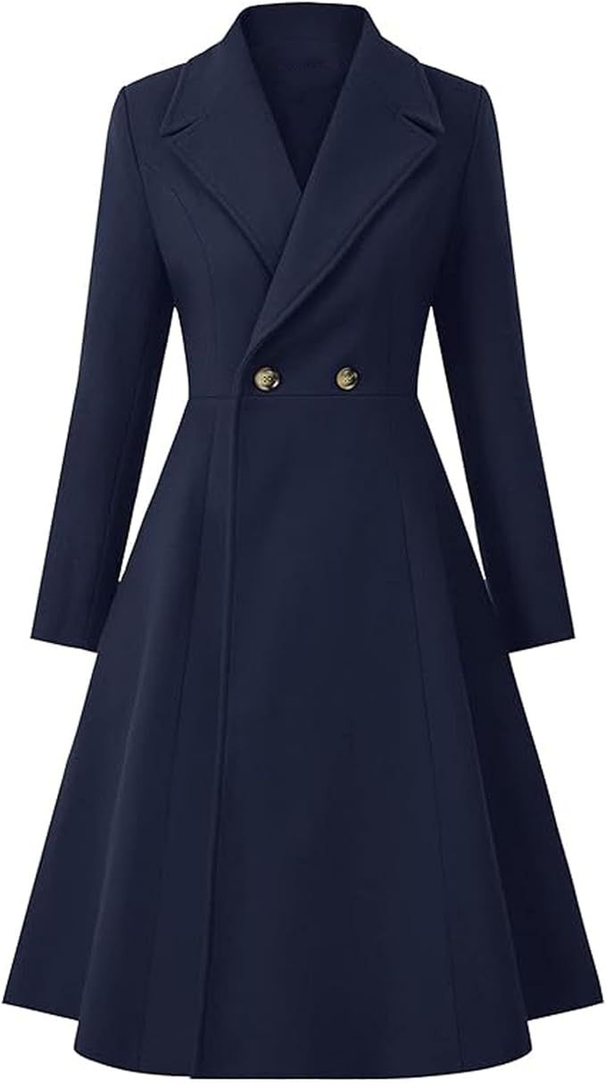 Women's Elegant Oversized Double-Breasted Coat