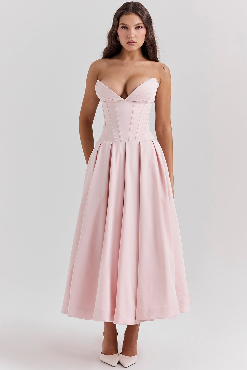 Women's Fitted A-Line Evening Dress
