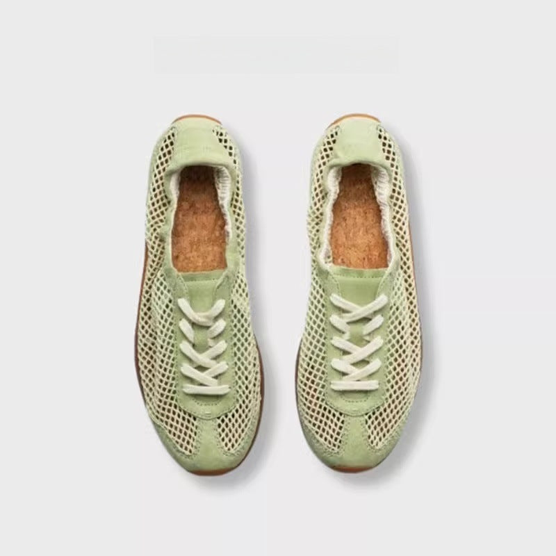 Women's Breathable Sneakers with Flexible Mesh Material