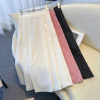 Women's Elegant Midi Skirt with Textured Fabric