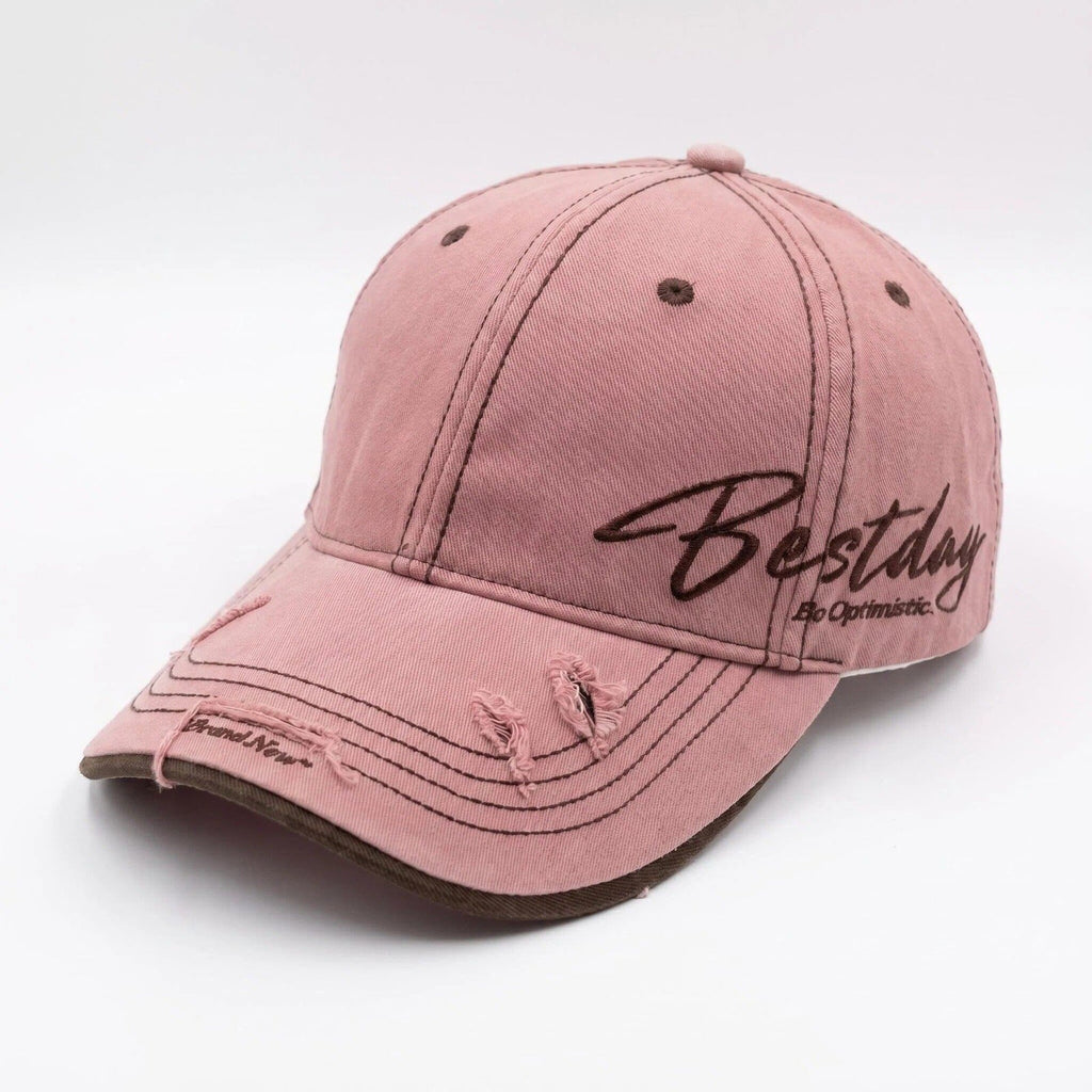 Men's Distressed Casual Cotton Baseball Cap