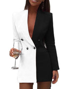 Women's Two-Tone Blazer Dress