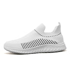 Women's Breathable Slip-On Sneakers with Elastic Upper and Flexible Ankle Support